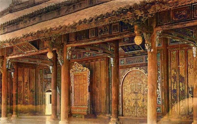 Hình ảnh Đại Cung Môn được phục dựng từ ảnh đen trắng (Nguồn: Manhhai flickr)